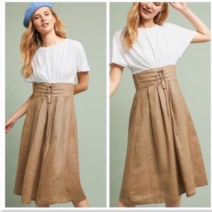 Anthropologie Eri and Ali grace corseted dress.